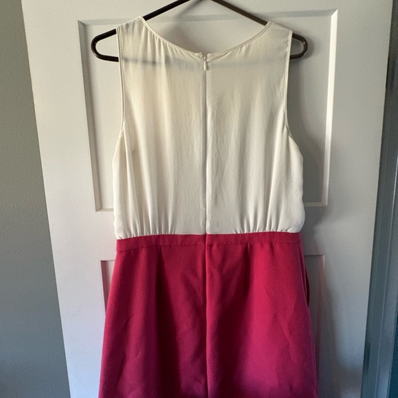 LOFT Stylish Pink and White Sleeveless Dress - Picture 6 of 6
